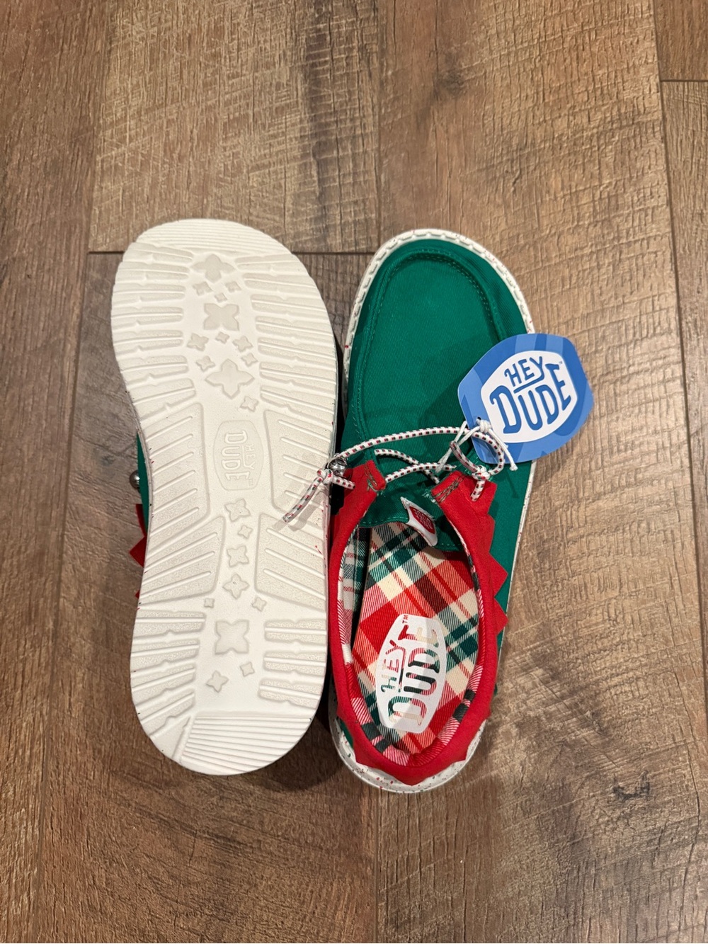 NWT-Hey Dude Wendy Womenβs- Holiday Elf with bells.